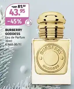 Müller Burberry goddess Angebot