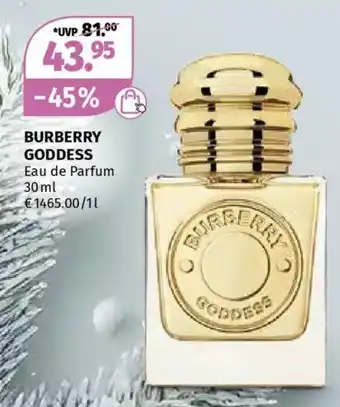 Müller Burberry goddess Angebot