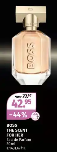 Müller Boss the scent for her Angebot