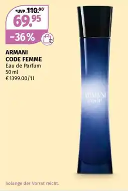 Müller Armani code femme Angebot