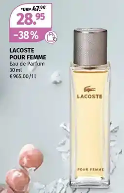 Müller Lacoste pour femme Angebot