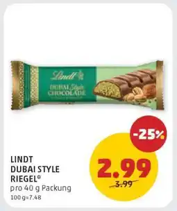 PENNY LINDT DUBAI STYLE RIEGEL Angebot