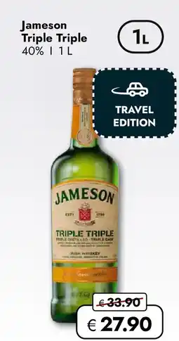 Travel FREE Jameson Triple Triple Angebot