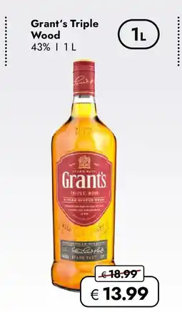 Travel FREE Grant's Triple Wood Angebot