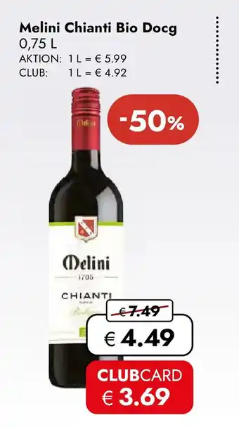 Travel FREE Melini Chianti Bio Docg Angebot