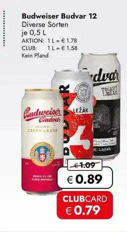 Travel FREE Budweiser Budvar 12 Angebot