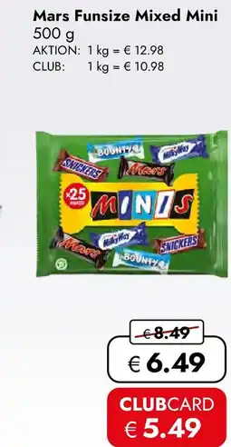 Travel FREE Mars Funsize Mixed Mini Angebot