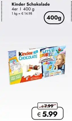 Travel FREE Kinder Schokolade Angebot