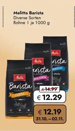 Travel FREE Melitta Barista Angebot