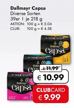 Travel FREE Dallmayr Capsa Angebot