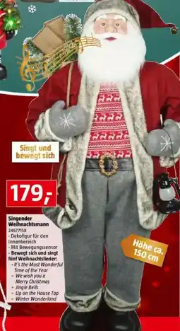 Bauhaus Singender weihnachtsmann Angebot