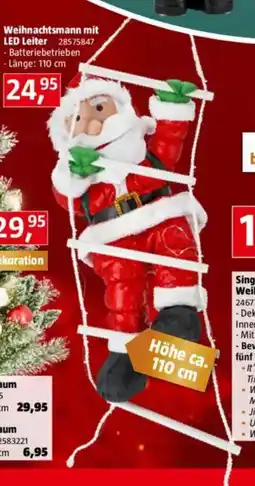 Bauhaus Weihnachtsmann mit led leiter Angebot