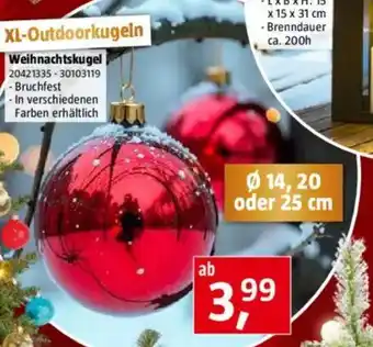 Bauhaus Weihnachtskugel Angebot