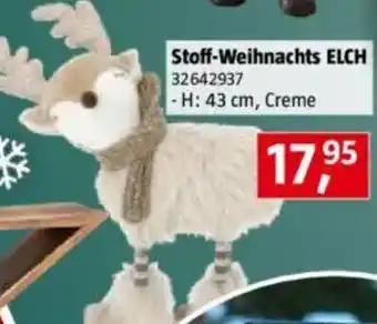 Bauhaus Stoff-weihnachts elch Angebot