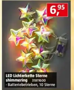 Bauhaus LED Lichterkette Sterne shimmering Angebot