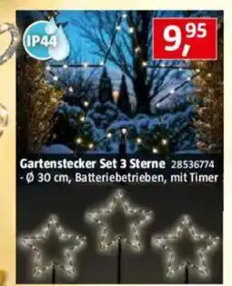 Bauhaus Gartenstecker set 3 sterne Angebot