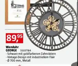 Bauhaus Wanduhr george Angebot