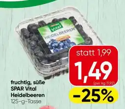 Spar SPAR Vital Heidelbeeren Angebot