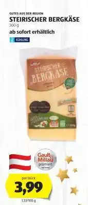Hofer STEIRISCHER BERGKÄSE Angebot