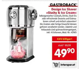 Interspar Design Ice Shaver Slushy & Ice Cream Angebot