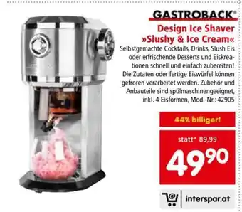 Interspar Design Ice Shaver Slushy & Ice Cream Angebot