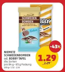 PENNY Niemetz schwedenbomben od. bobby tafel Angebot