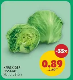 PENNY Knackiger Eissalat Angebot