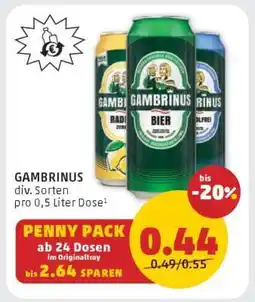 PENNY GAMBRINUS Angebot