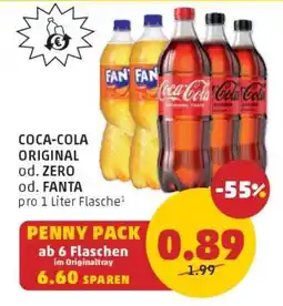 PENNY COCA-COLA ORIGINAL* od. ZERO* od. FANTA Angebot