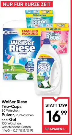 Maximarkt Weißer riese trio caps Angebot
