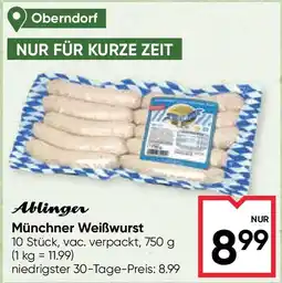 Maximarkt Ablinger münchner weißwurst Angebot