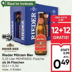 Maximarkt Rieder Märzen Bier Angebot