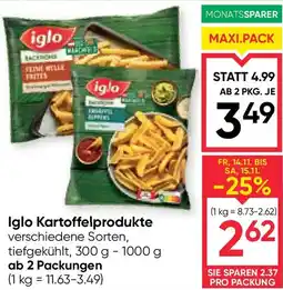 Maximarkt Iglo Kartoffelprodukte Angebot