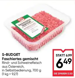 Maximarkt S-budget faschiertes gemischt Angebot