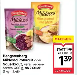 Maximarkt Hengstenberg mildessa rotkraut oder sauerkraut Angebot