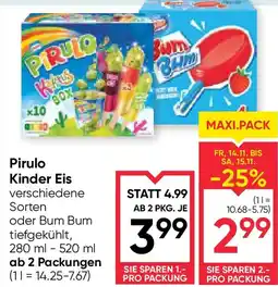 Maximarkt Pirulo Kinder Eis Angebot