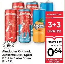Maximarkt Almdudler Original, Zuckerfrei oder Spezi Angebot