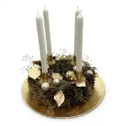 Hofer exklusiver Zapfenkranz mit Unterteller HOFER Angebot