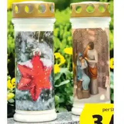 Hofer 7-Tage-Grablicht Weihnachten versch. Muster HOFER Angebot