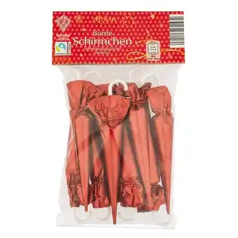 Hofer Bunte Schirmchen Rose-Perlglanz, Gold, Rot oder Silber-Lila HOFER Angebot