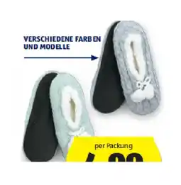 Hofer Damen Hausschuhsocken versch. Farben und Modelle HOFER Angebot