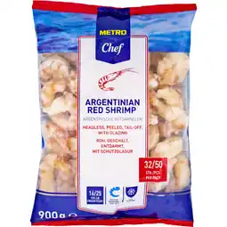 Metro Argentinische Rotgarnelen, Preisangabe ohne MwSt. (Preis inkl. MwSt. 26,17 €), METRO Angebot