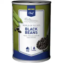 Metro Schwarze Bohnen, Preisangabe ohne MwSt. (Preis inkl. MwSt. 1,09 €), METRO Angebot