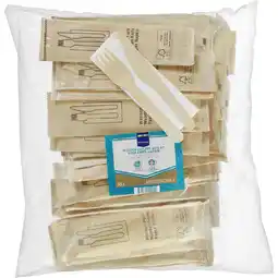 Metro Besteckset Holz mit Serviette, Preisangabe ohne MwSt. (Preis inkl. MwSt. 8,39 €), METRO Angebot