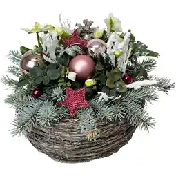 Metro Adventgesteck Korb Ø 25 cm, Preisangabe ohne MwSt. (Preis inkl. MwSt. 37,28 €), METRO Angebot