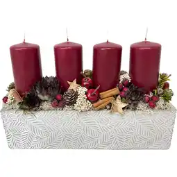 Metro Adventkeramik 4 Kerzen, Preisangabe ohne MwSt. (Preis inkl. MwSt. 25,98 €), METRO Angebot