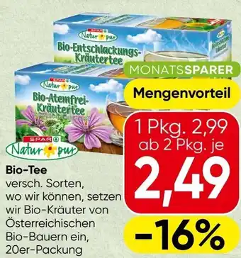 Spar Bio-Tee Angebot