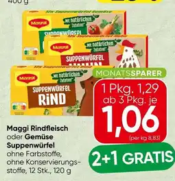 Spar Maggi Rindfleisch oder Gemüse Suppenwürfel Angebot