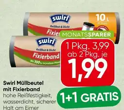 Spar Swirl Müllbeutel mit Fixierband Angebot