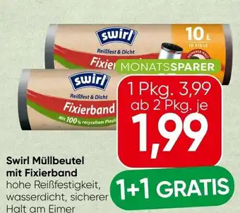 Spar Swirl Müllbeutel mit Fixierband Angebot